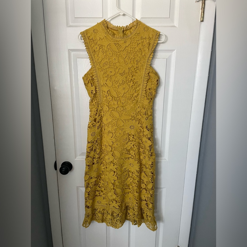 Mustard yellow dress